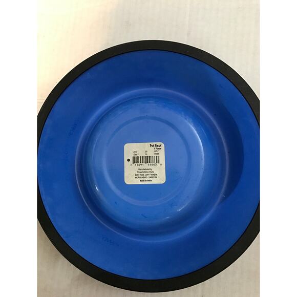 Blue Floral Pet Bowls- Set of Two Dog Cat Feeding Eating Pet Care Animal - Picture 4 of 5